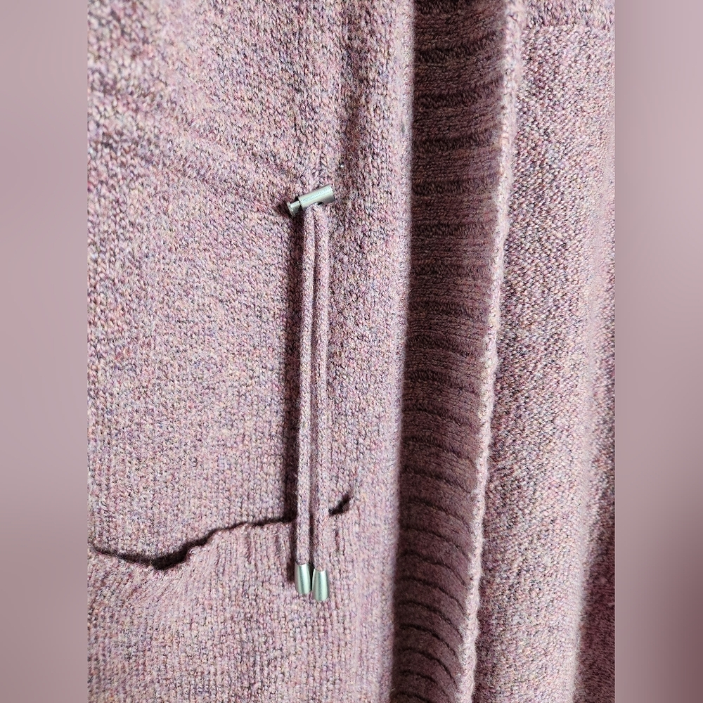 Super Soft Open Front Cardigan With Drawstring Wa… - image 2